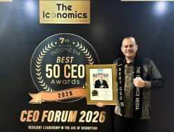 Dirut PT Taru Martani Sabet Indonesia Best 50 CEO Award 2026